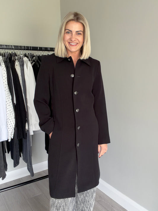 Emreco Black Tailored Coat