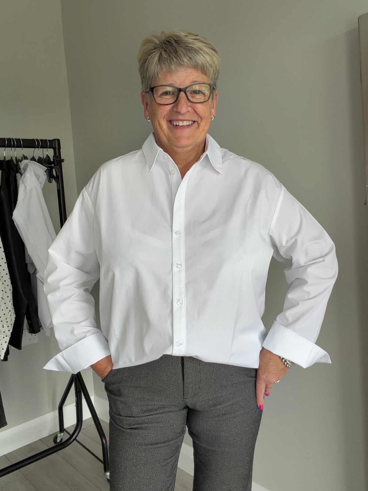 Kaffe KAkiki Optical White Lace Shirt