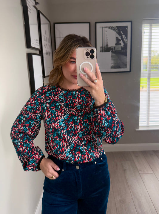 Rant & Rave Sade Teal Top