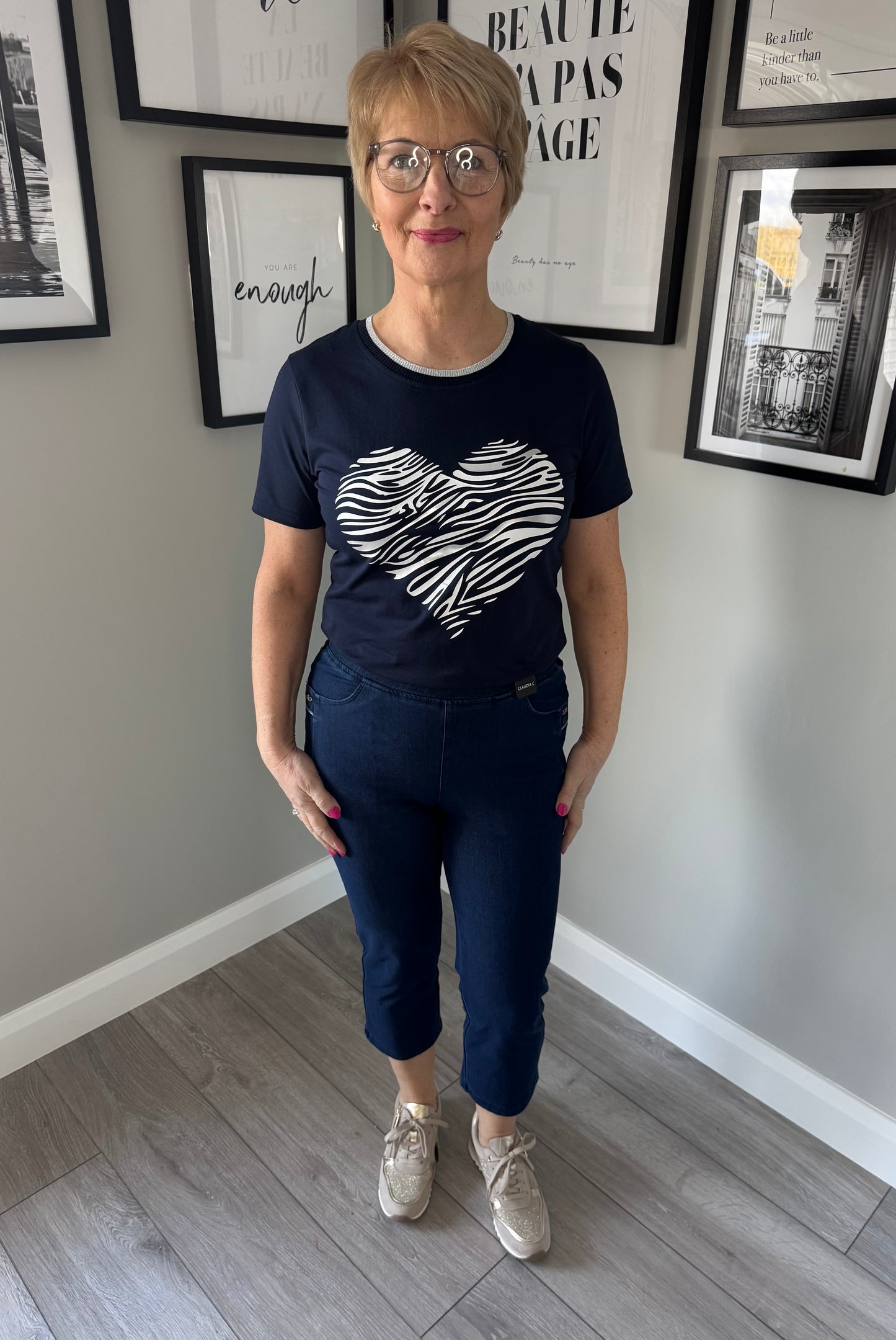 Claudia C Denim Pull On Crops