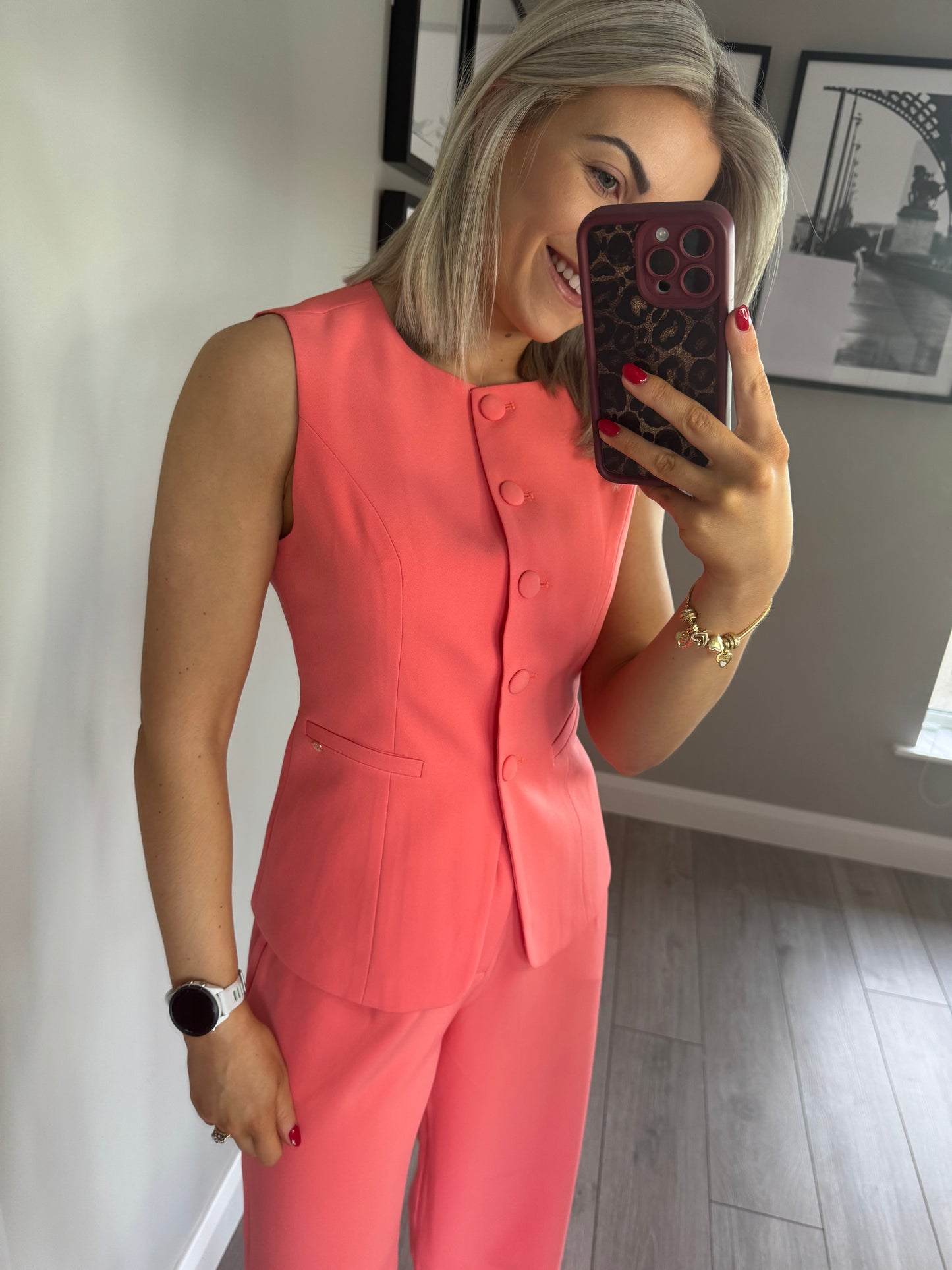 Rant & Rave Melody Coral Waistcoat