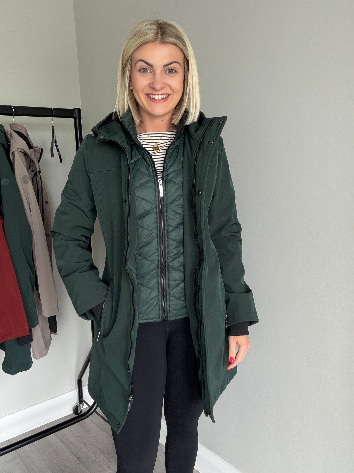Relax & Renew Elsie Forest Water Repellent Coat