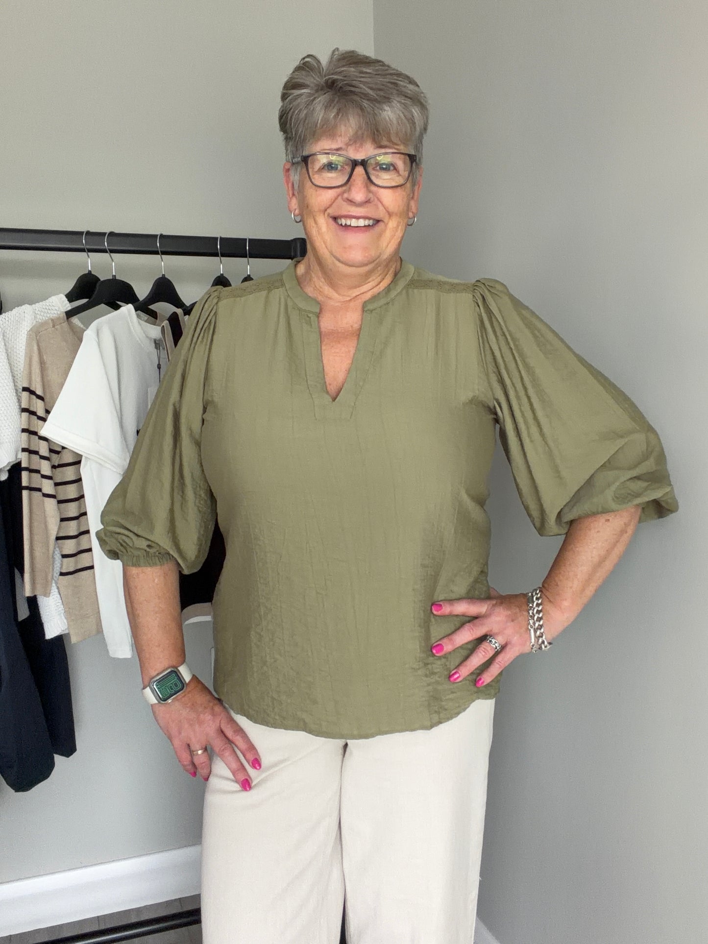 Kaffe KAalberta Aloe Blouse
