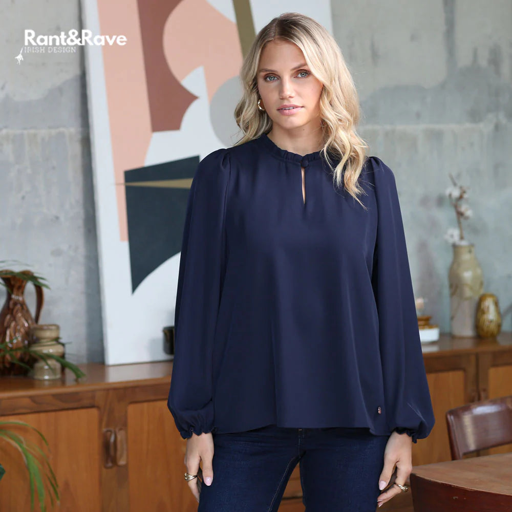 Rant & Rave Fee Navy Top