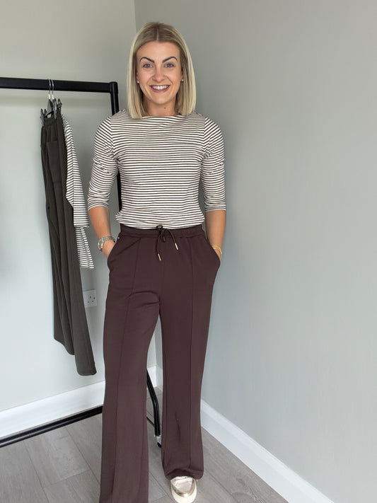 Relax & Renew Wren Chocolate Brown Jogger