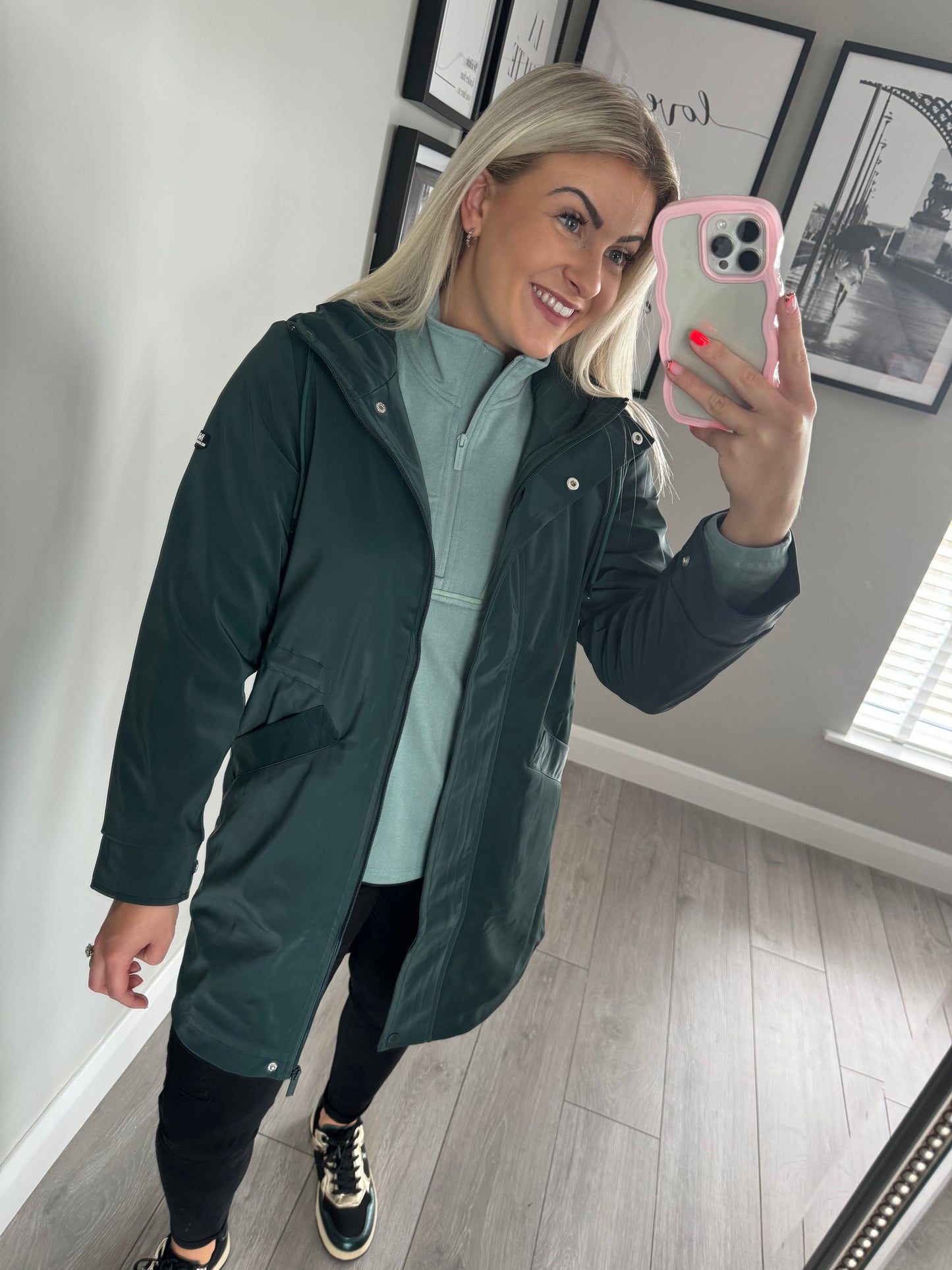 Relax & Renew Aoife Green Raincoat