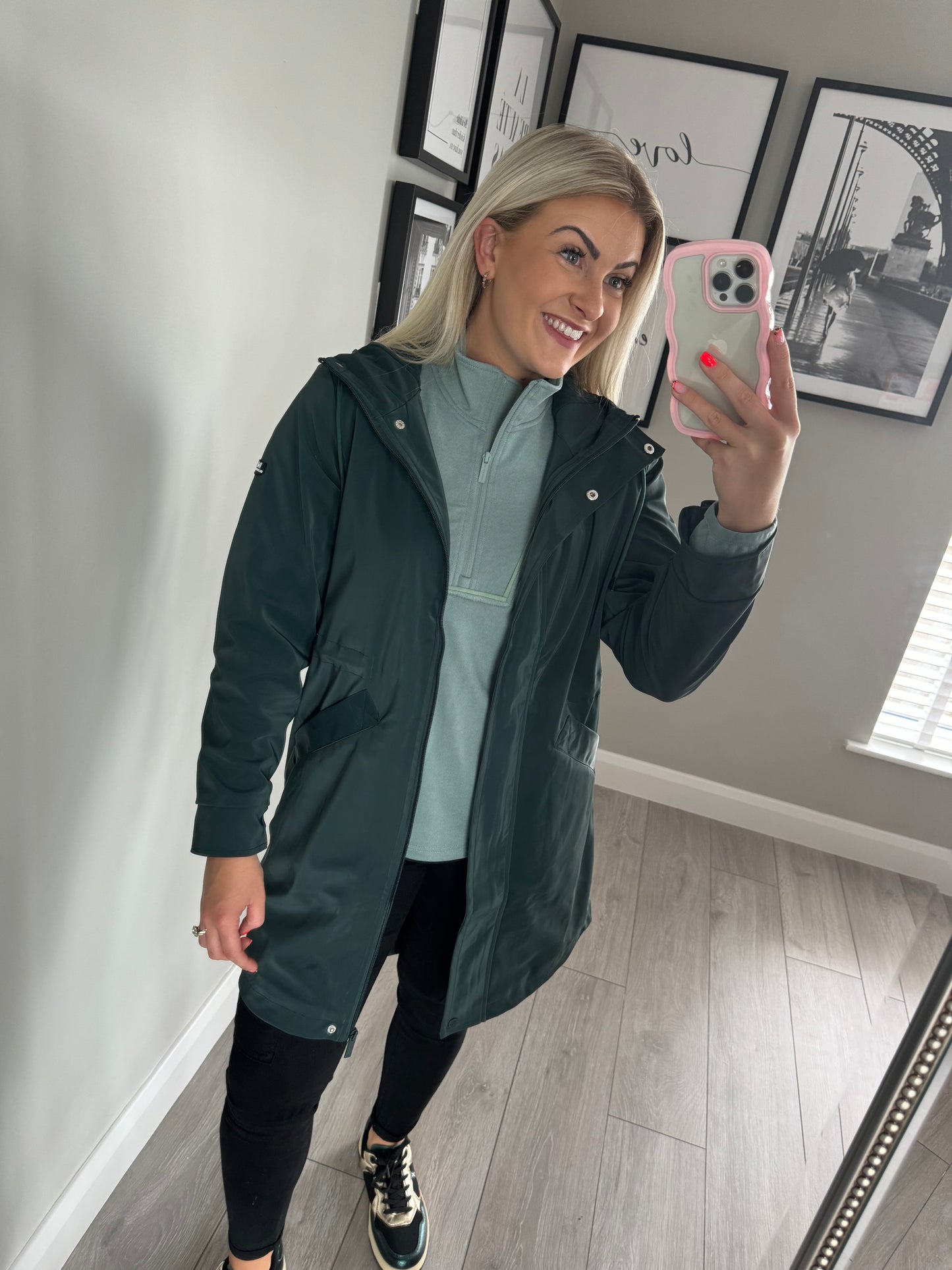 Relax & Renew Aoife Green Raincoat