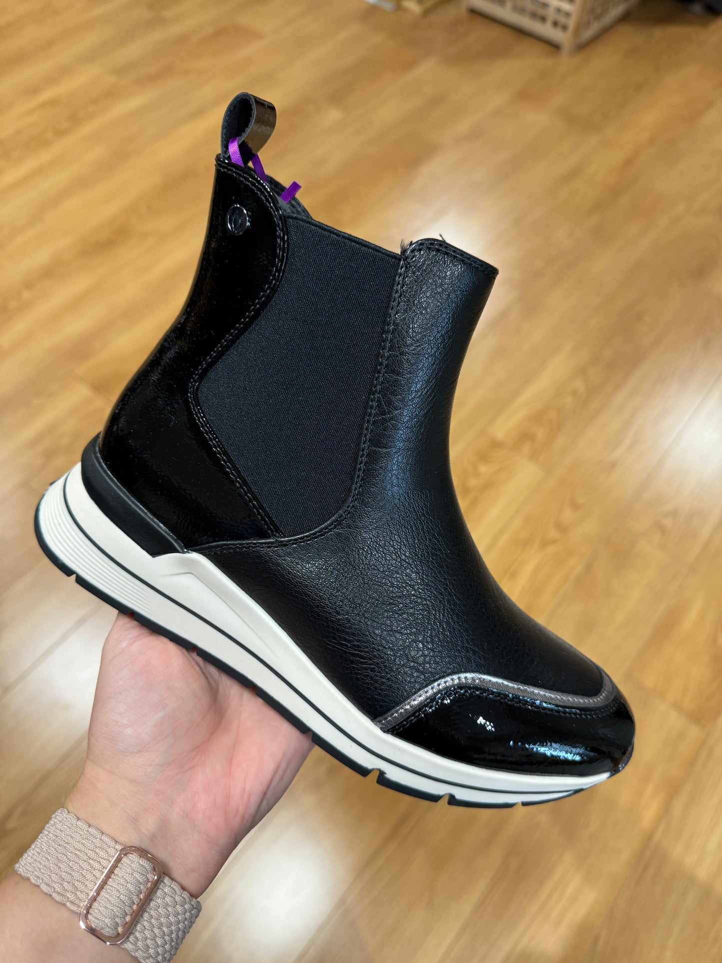 Lotus Ivana Black Trainer Boot