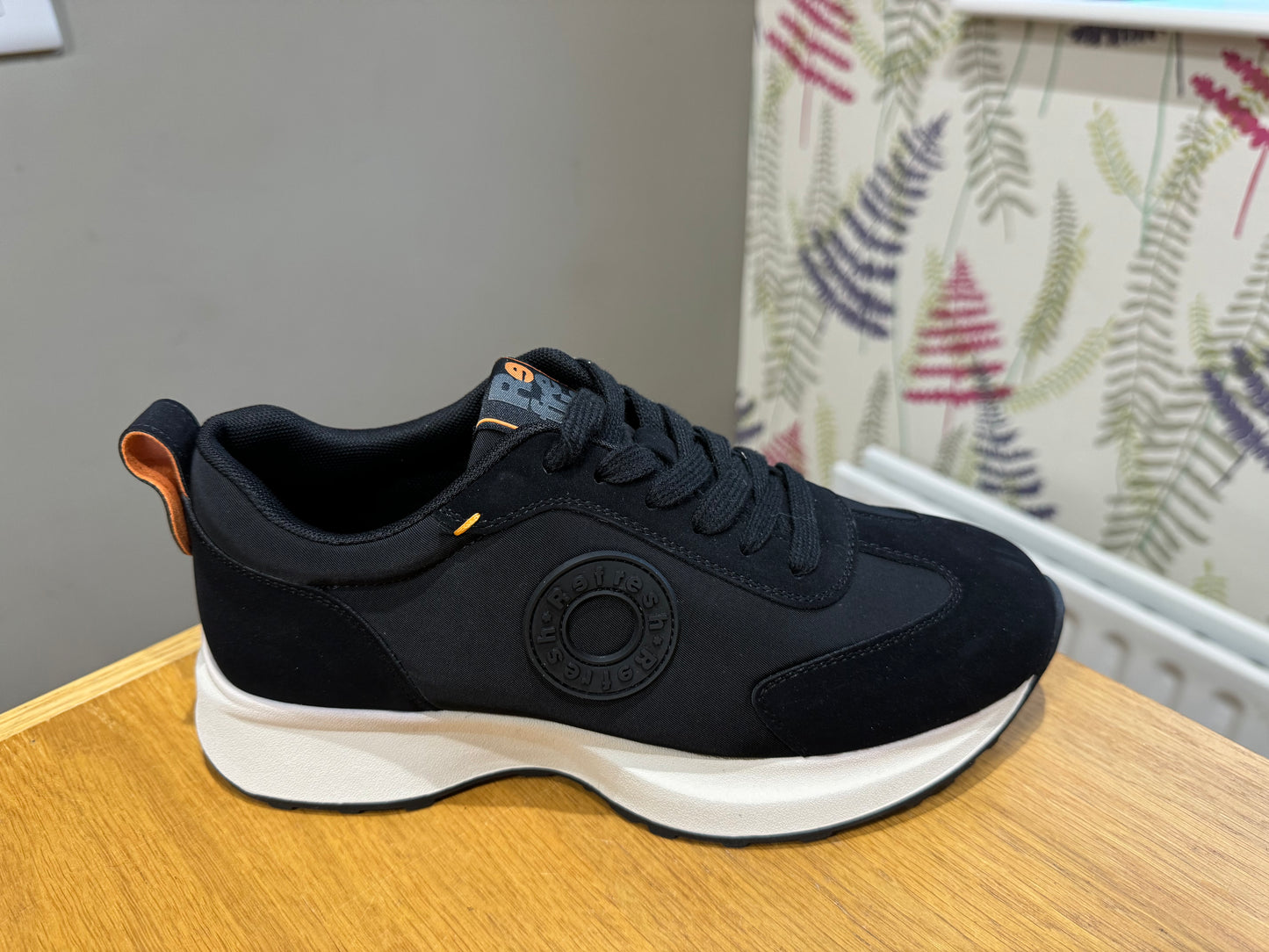 Refresh Black Textile Trainer