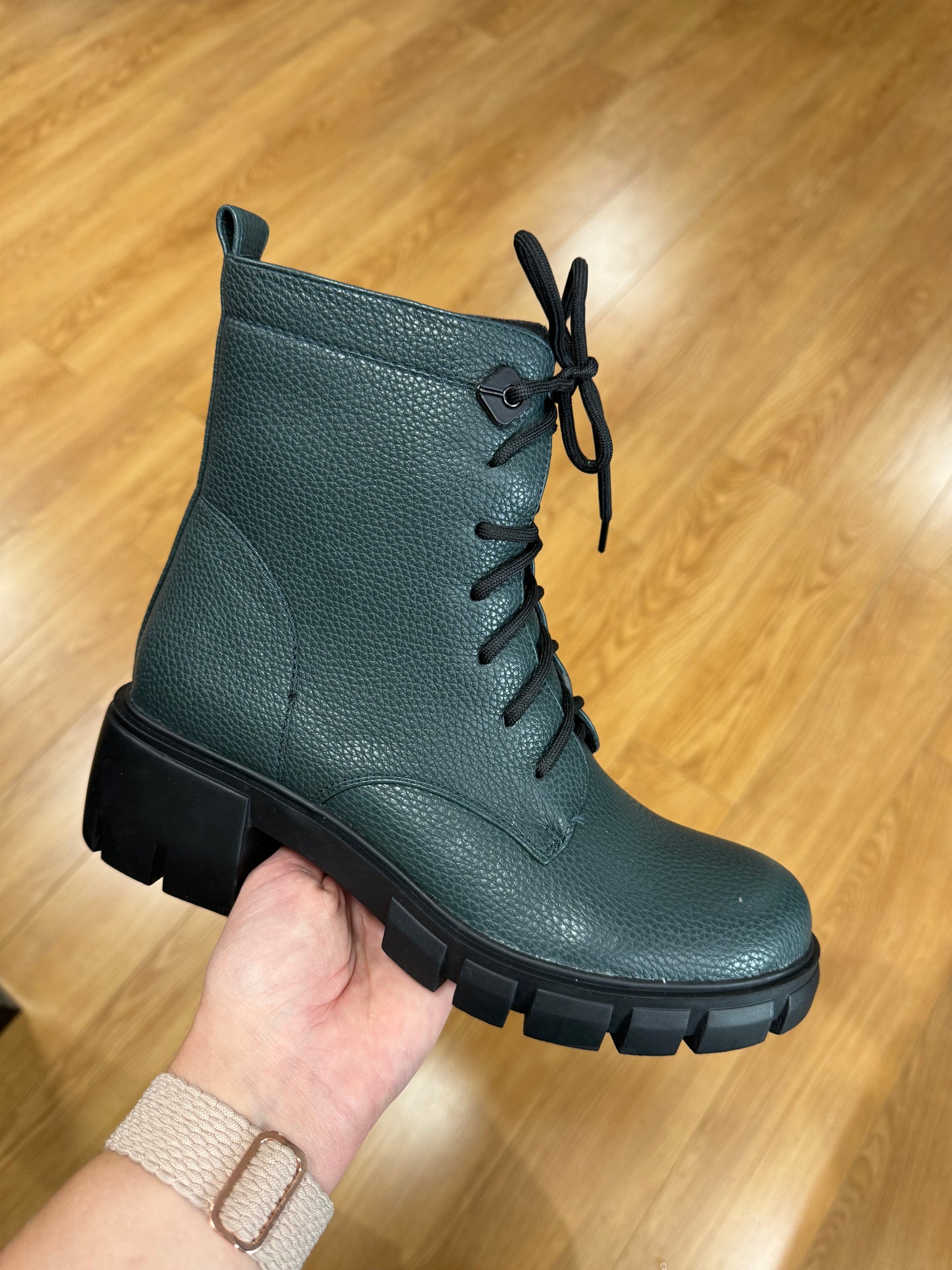 Redz Green Lace Up Boot