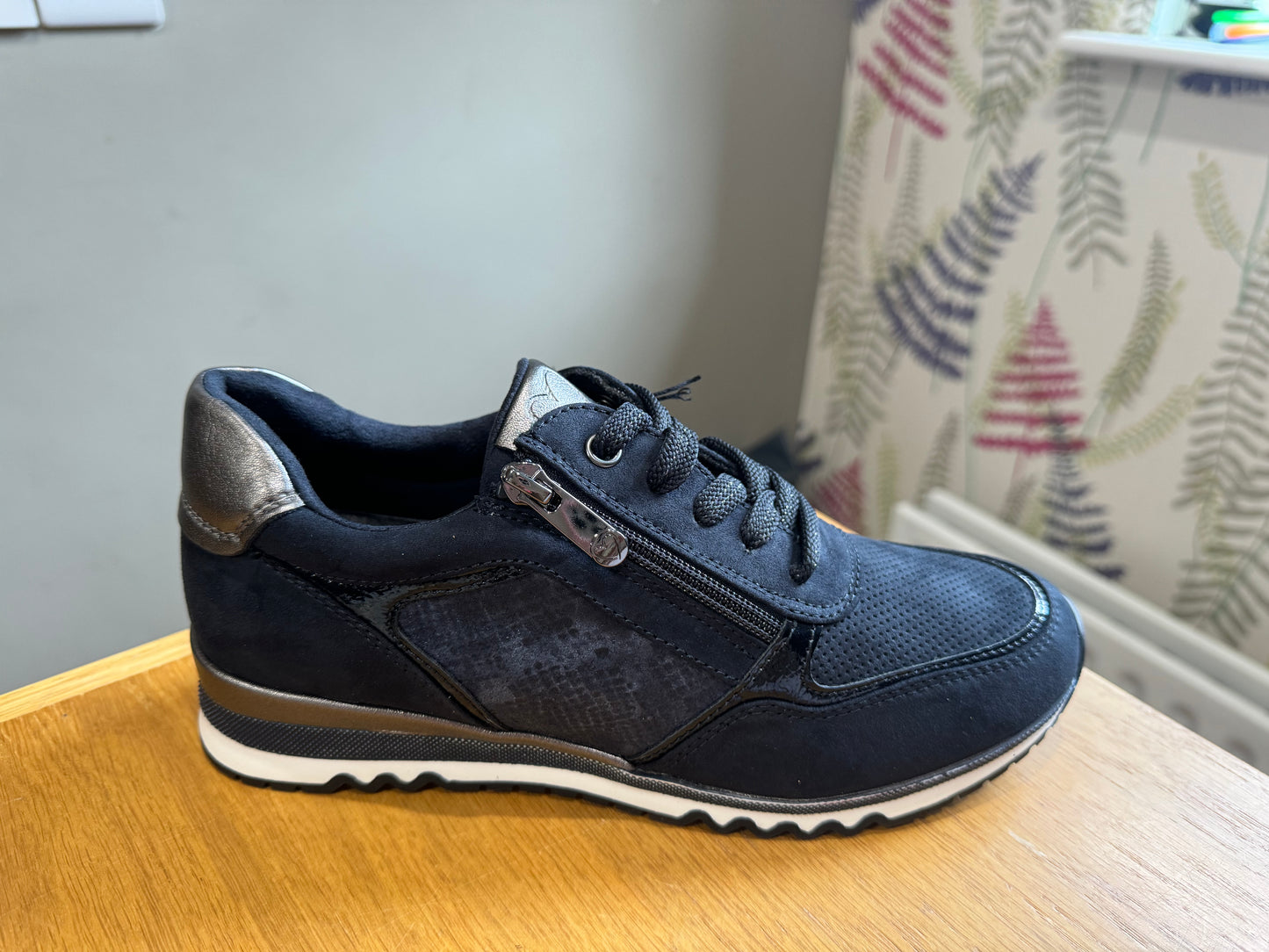 Marco Tozzi Navy Zip Trainer