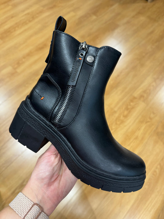 Refresh Black Chunky Boot