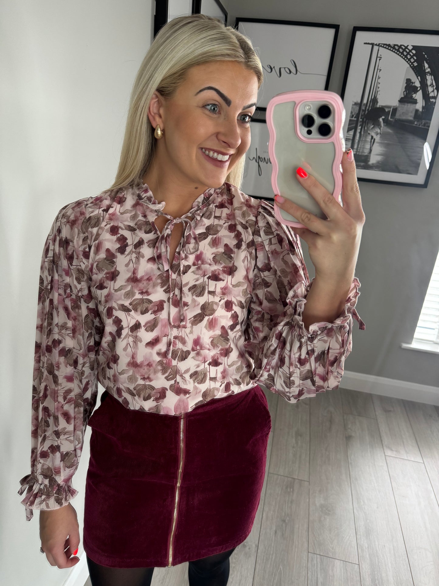 Rant & Rave Elyse Pink Blouse