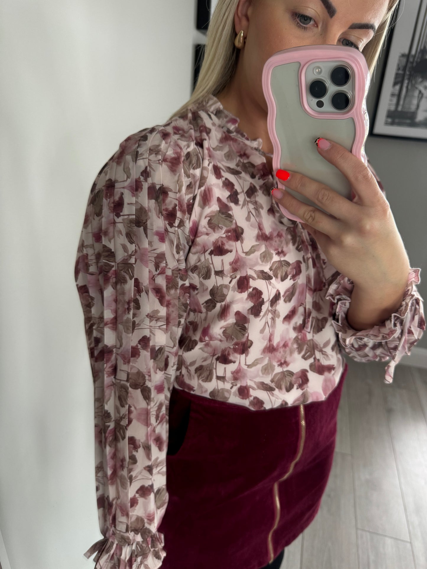 Rant & Rave Elyse Pink Blouse