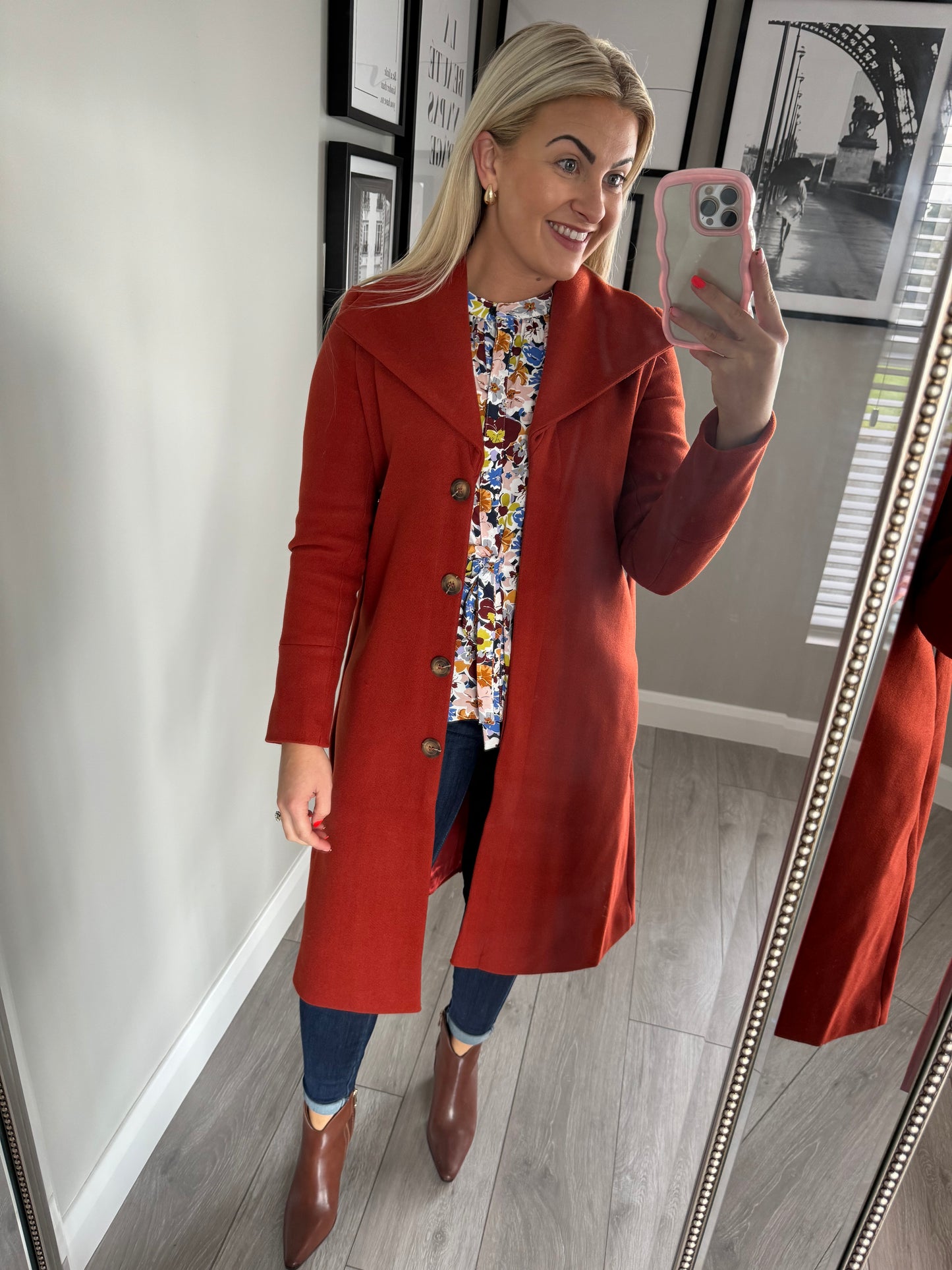 Rant & Rave Mary-Kate Rust Coat