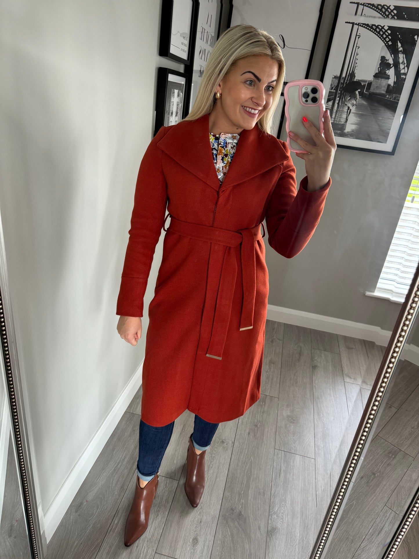 Rant & Rave Mary-Kate Rust Coat