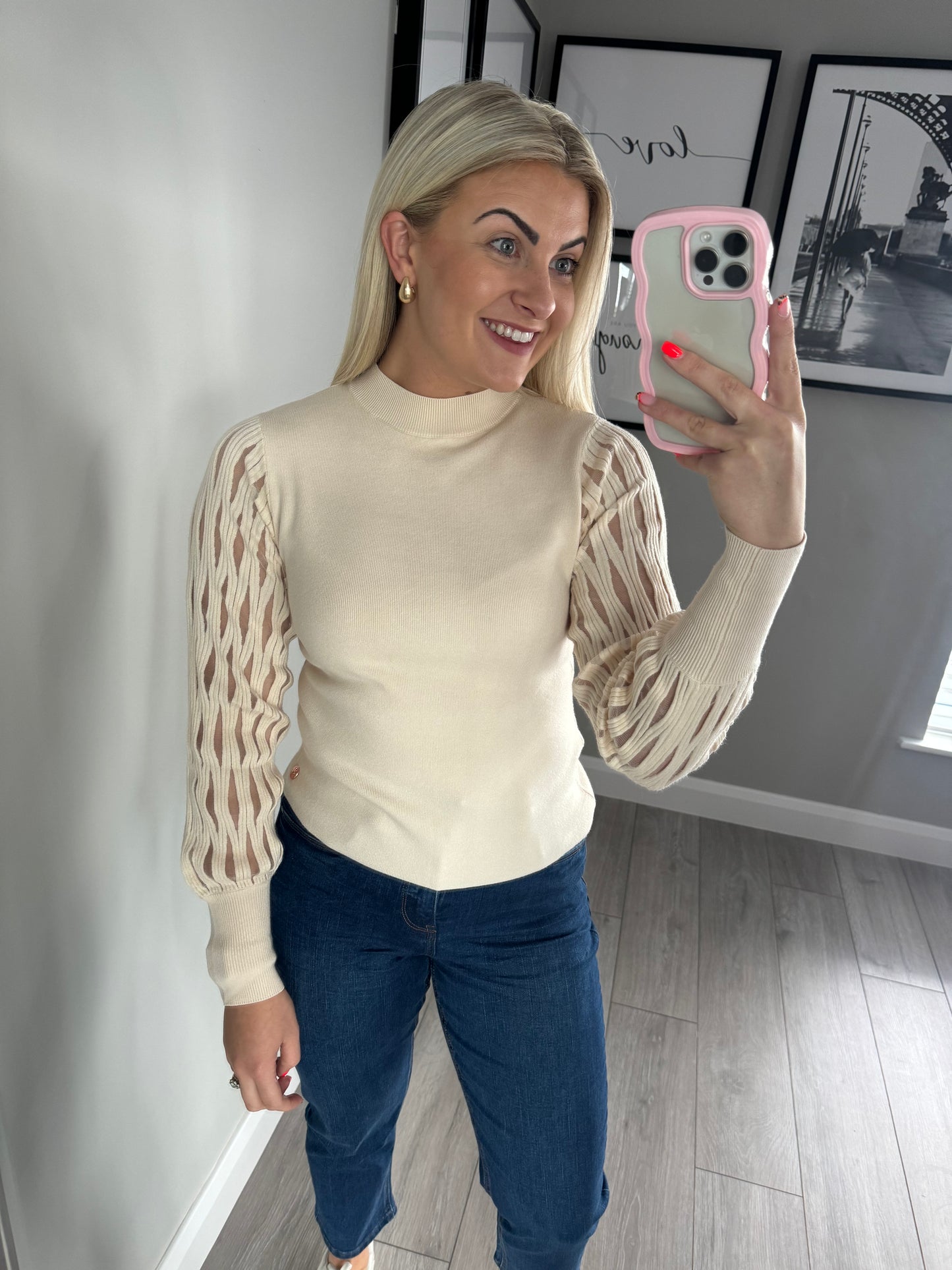 Rant & Rave Nicole Cream Jumper