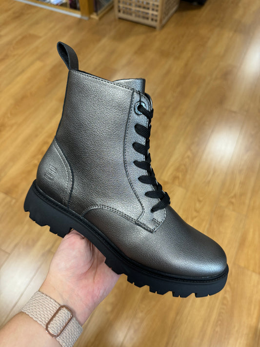 Bagatt Grey Metallic Biker Boot