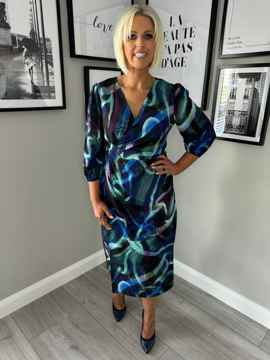 Ella Boo Blue Multi Dress