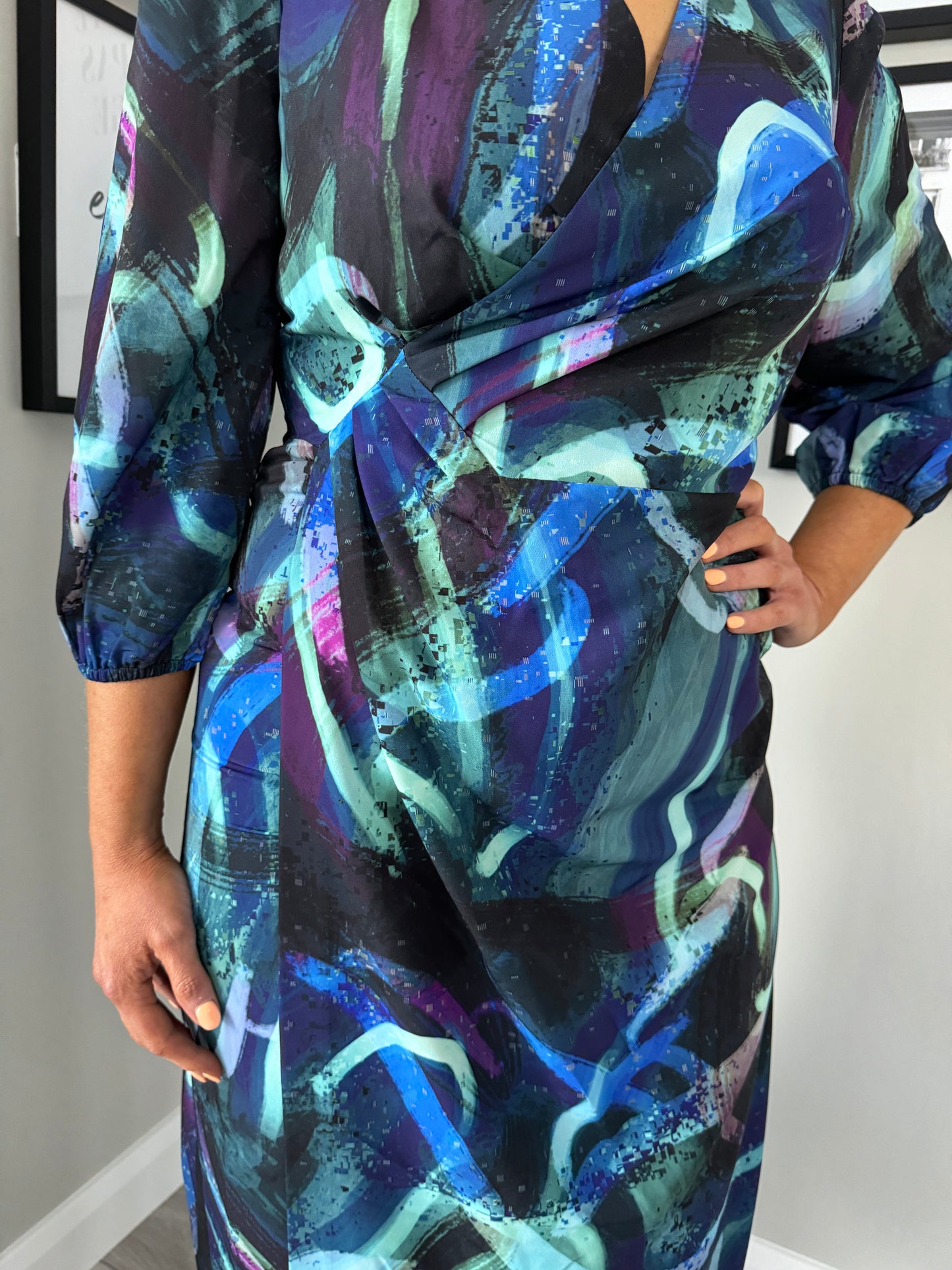 Ella Boo Blue Multi Dress