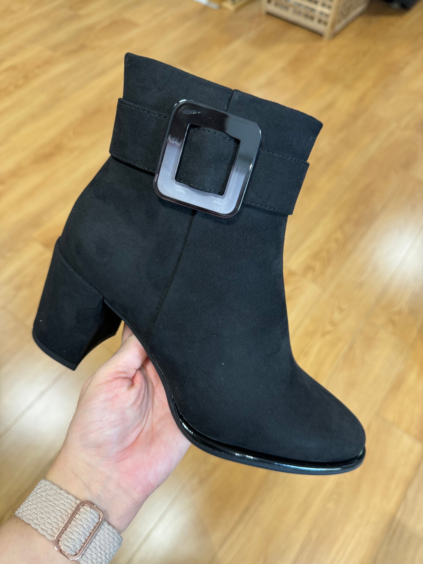 Marco Tozzi Black Buckle Boot