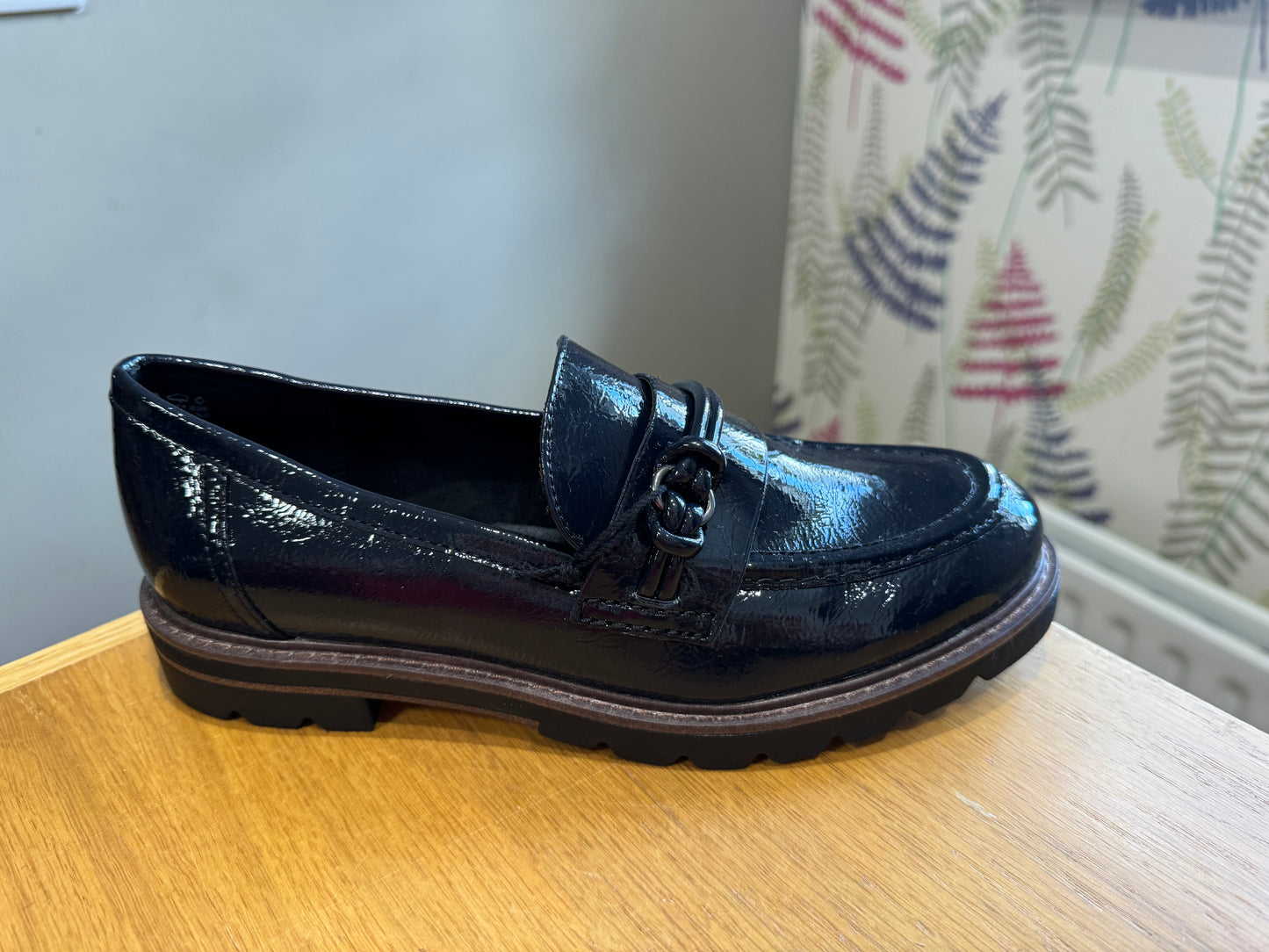 Marco Tozzi Navy Patent Loafer