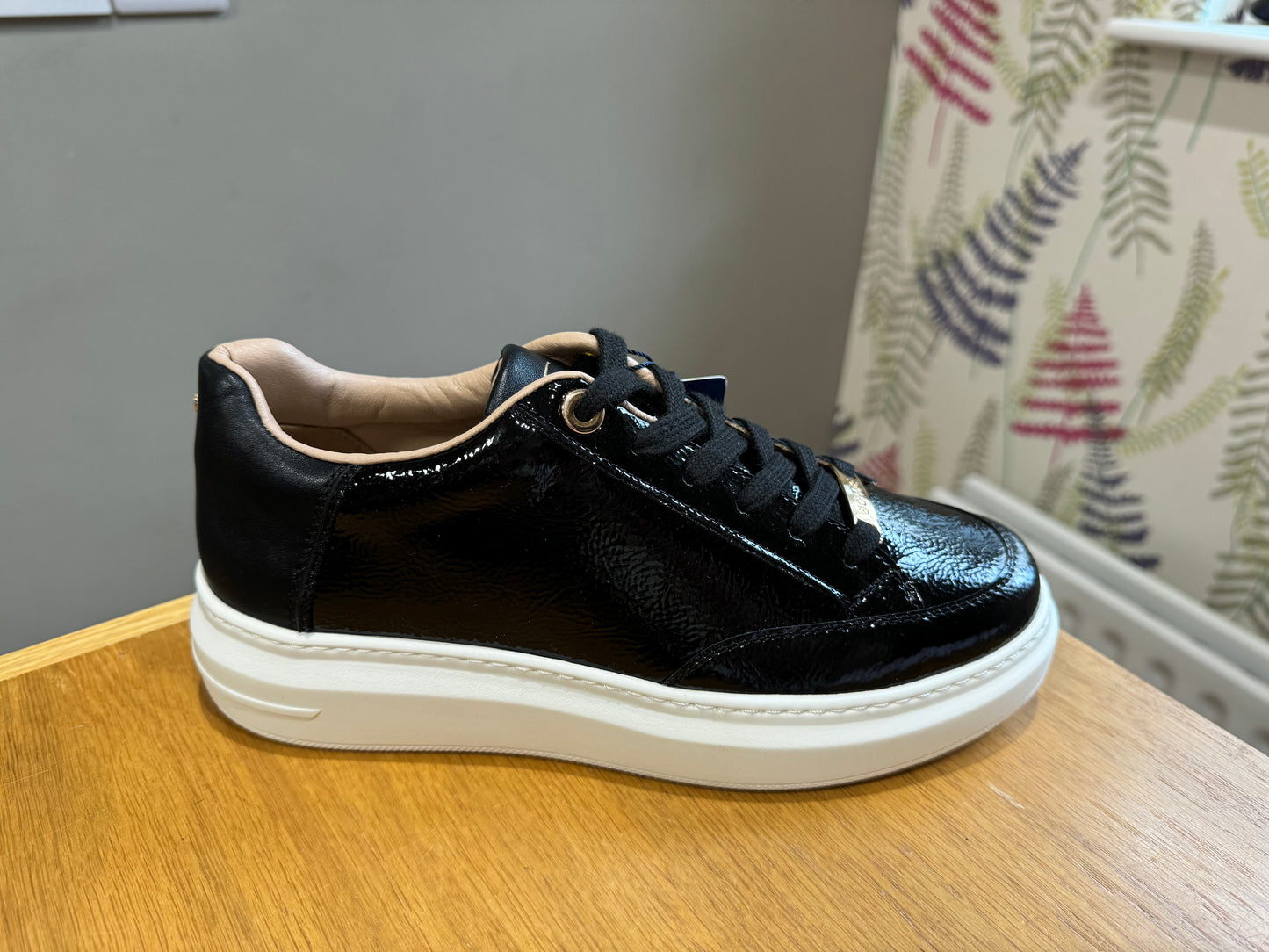 Tommy Bowe for Her Bouland Black Patent Trainer