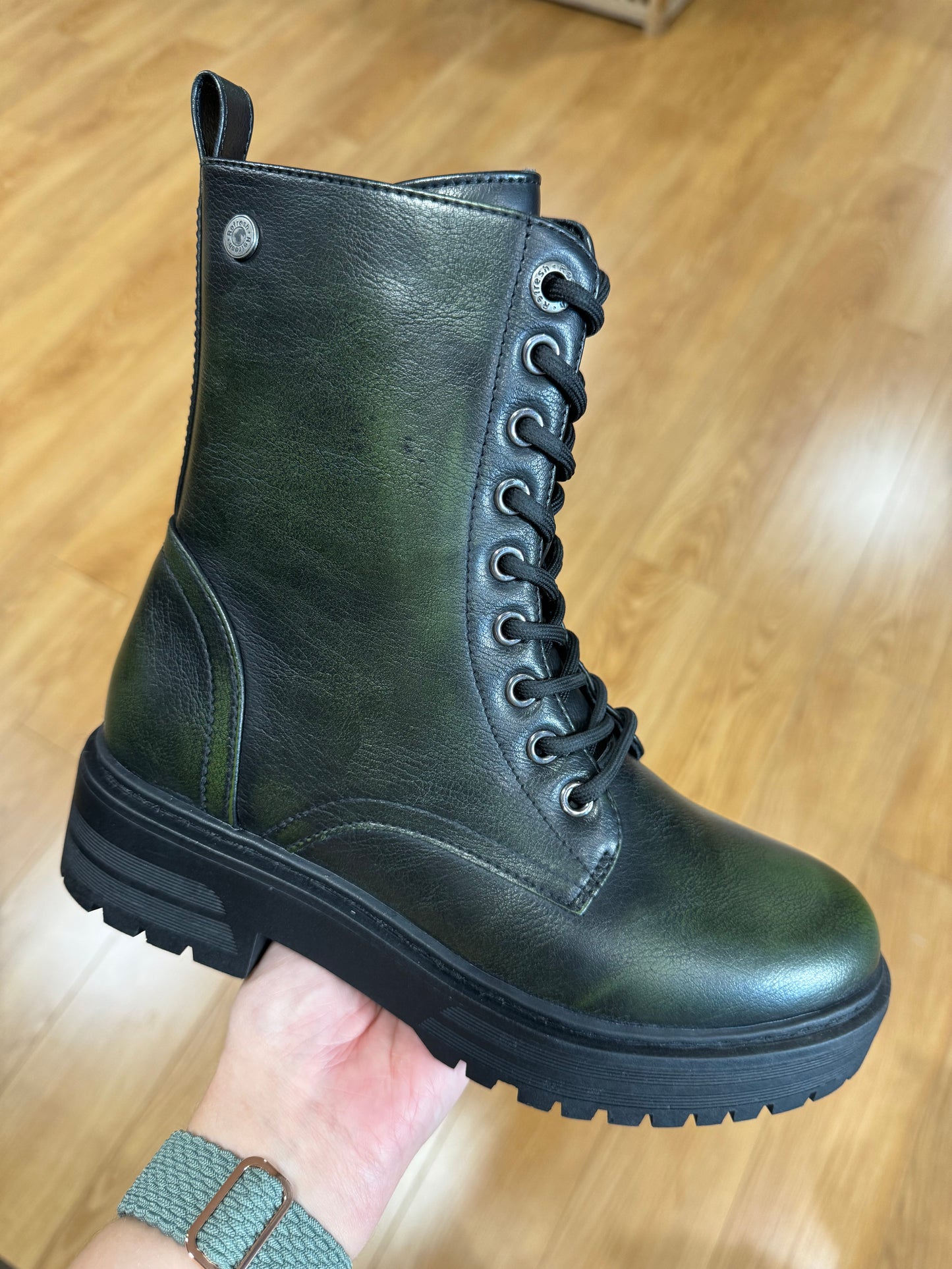 Refresh Khaki Biker Boot