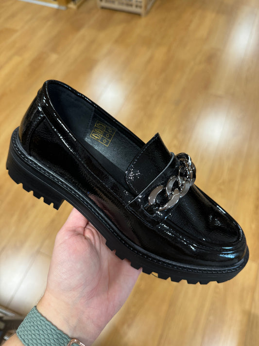 Lunar Tress Black Patent Loafer