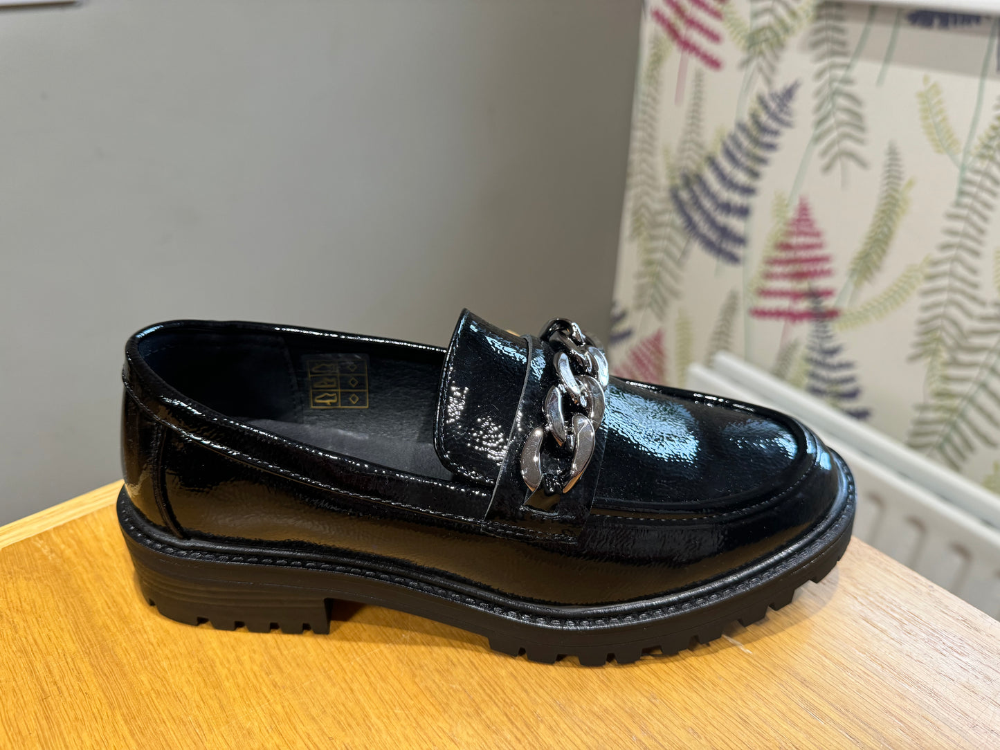 Lunar Tress Black Patent Loafer