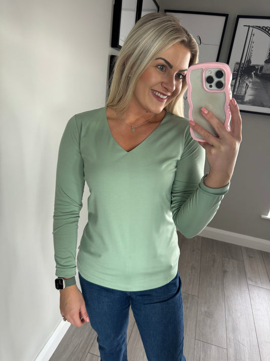 Yest Mint Long Sleeved Top