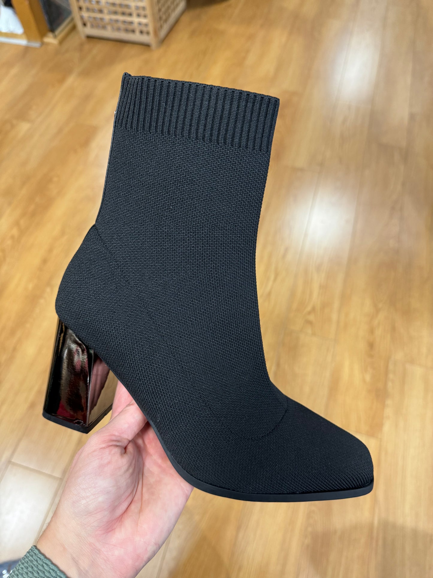 Rant & Rave Jade Black Sock Boot