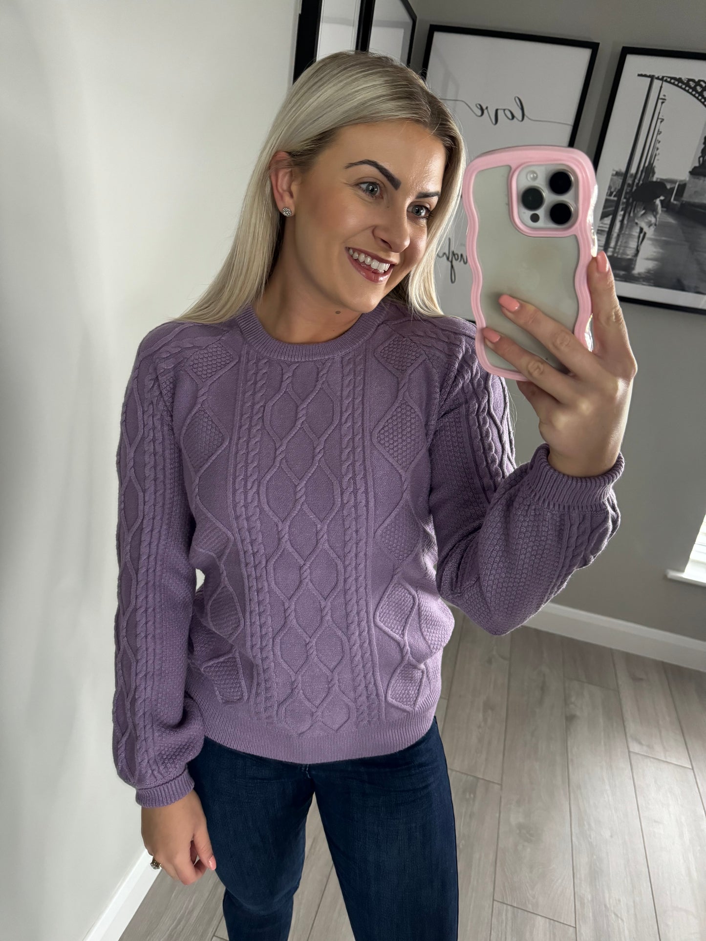 Mudflower Lilac Cable Jumper