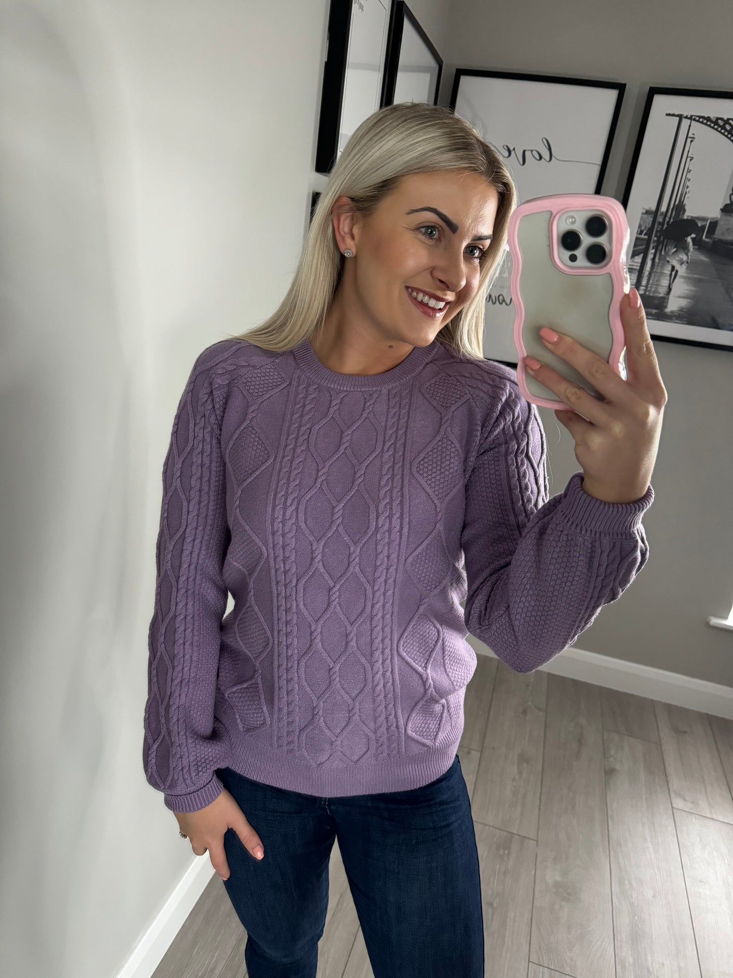 Mudflower Lilac Cable Jumper