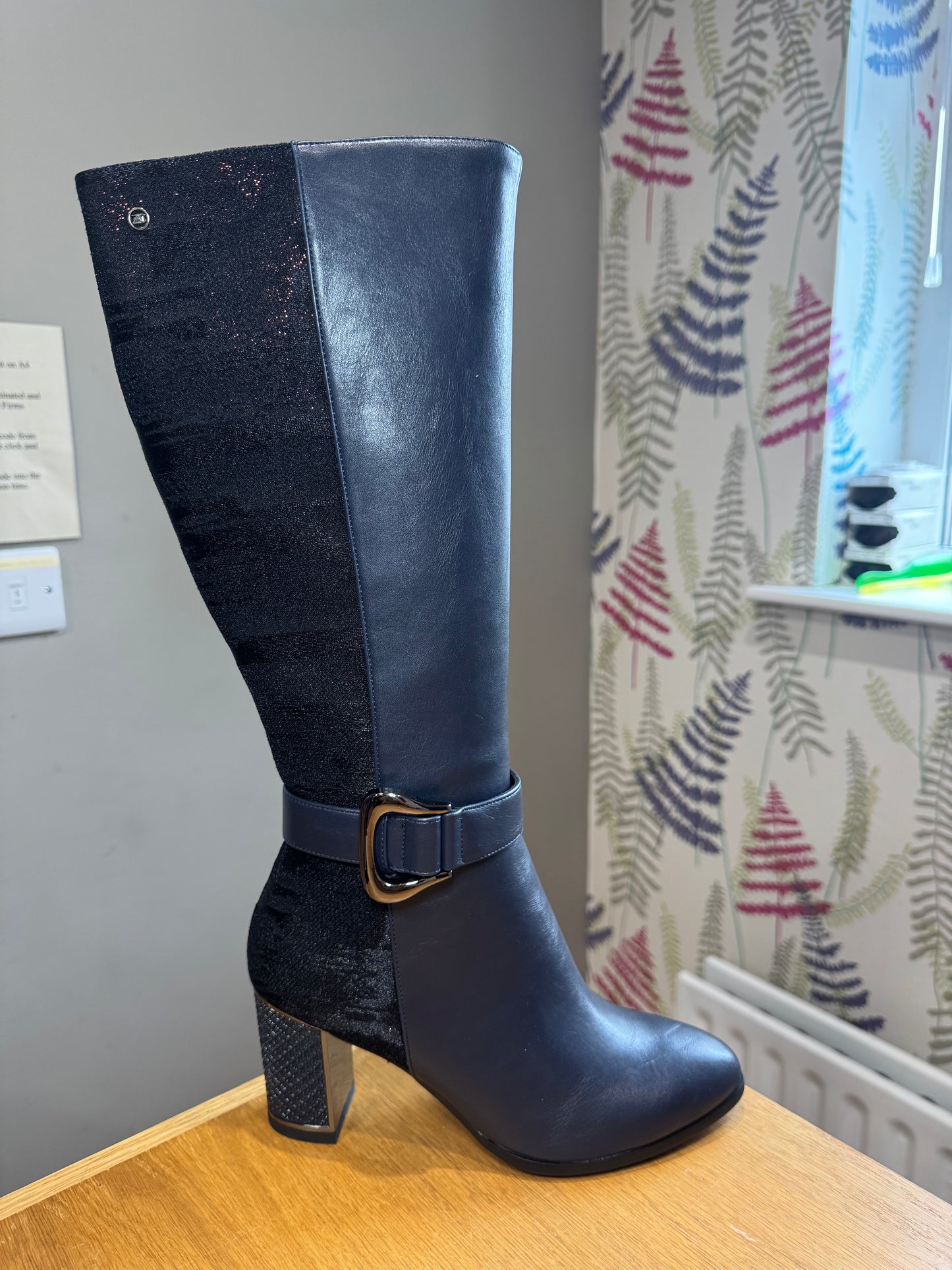 Zanni & Co Mataram Navy Knee Boot