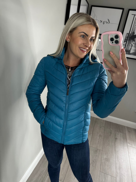 Emreco Blue Puffer Coat