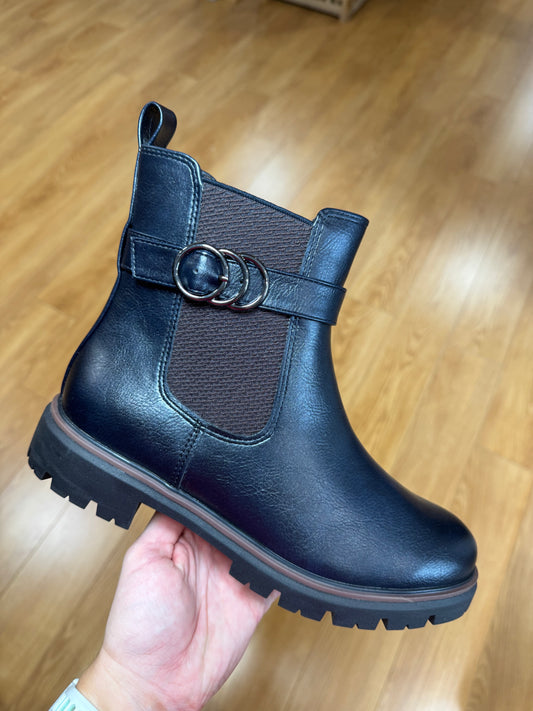 Marco Tozzi Navy Chelsea Boot
