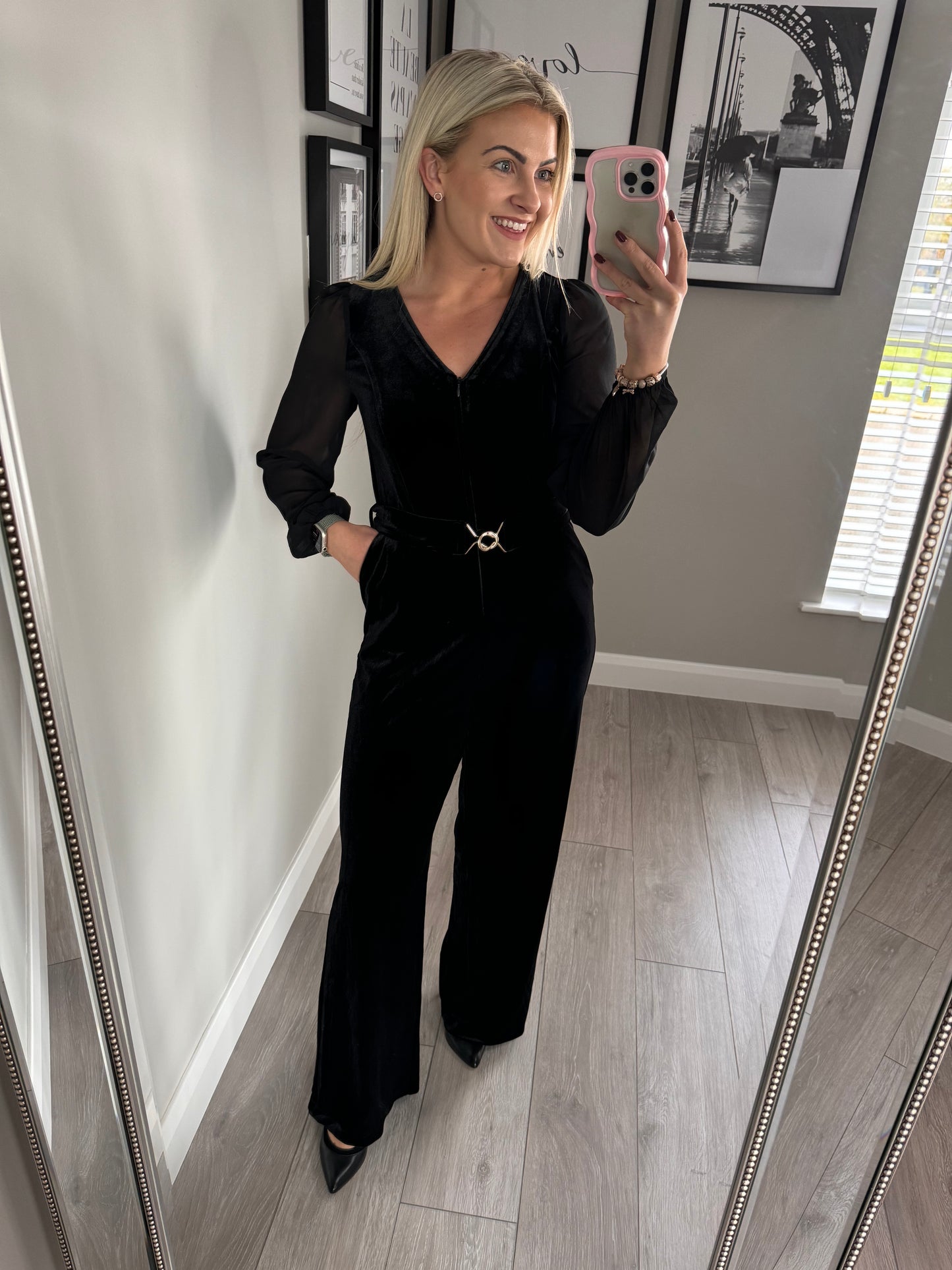 Rant & Rave Jasmine Black Jumpsuit