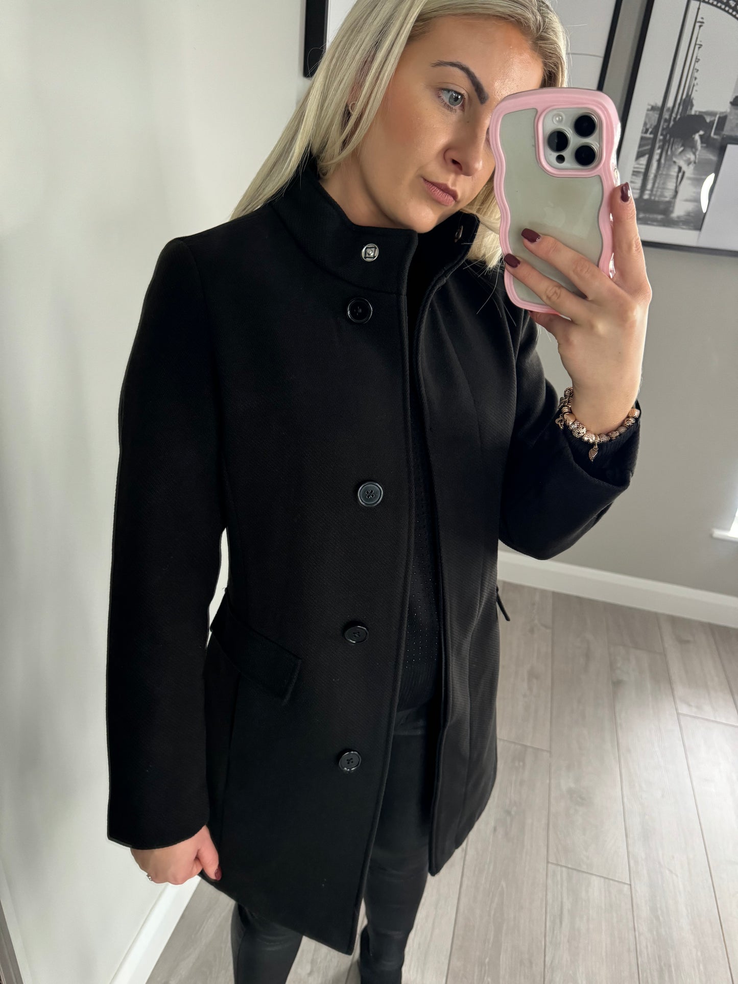 Emreco Black Dress Coat