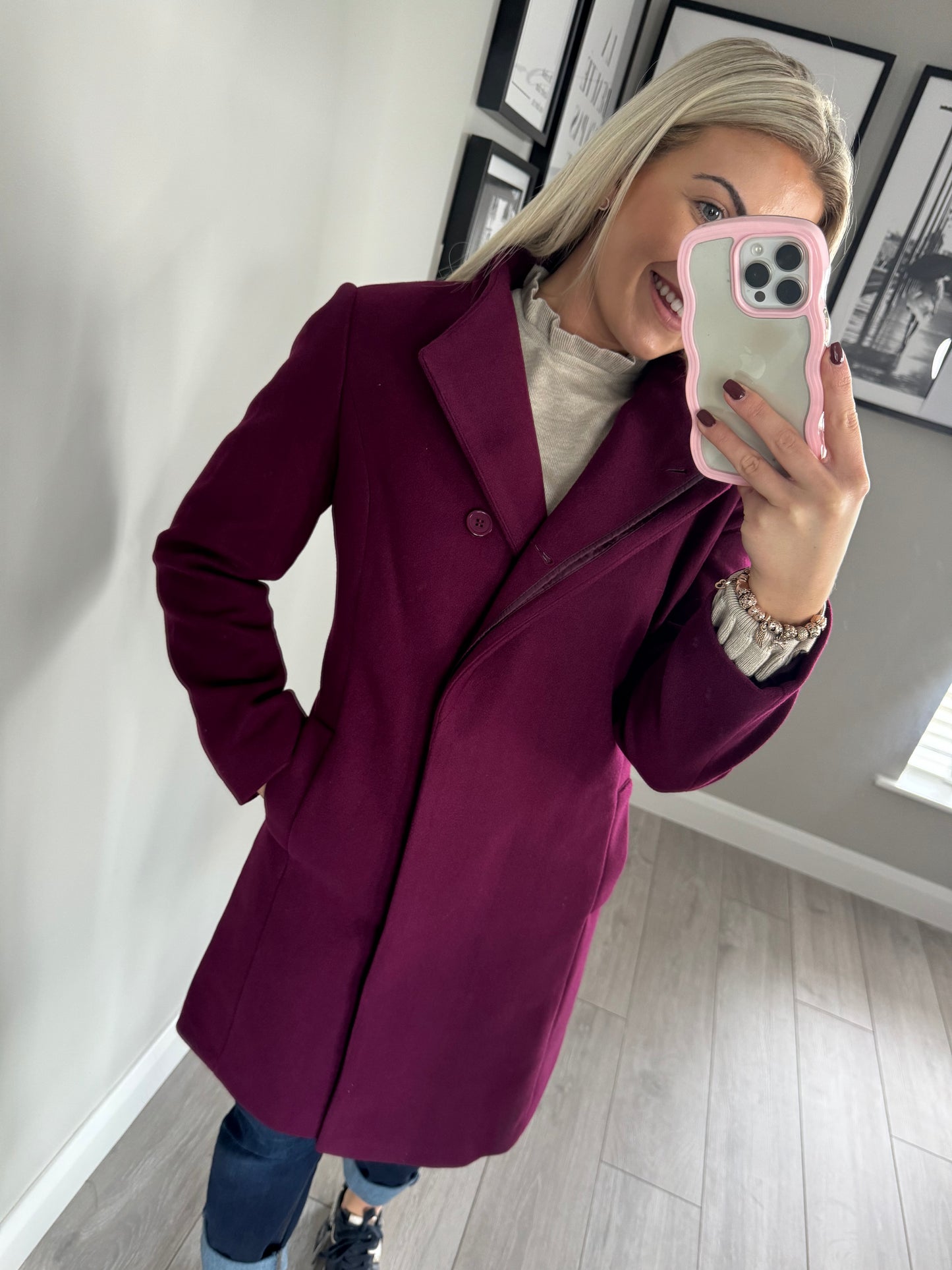 Emreco Burgundy Coat