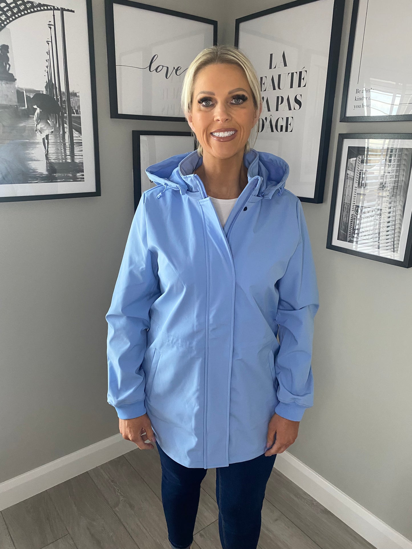 Yest Blue Softshell Raincoat