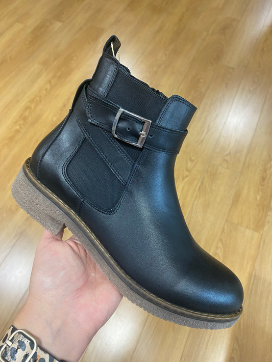 Lunar Lindsay Black Leather Boot