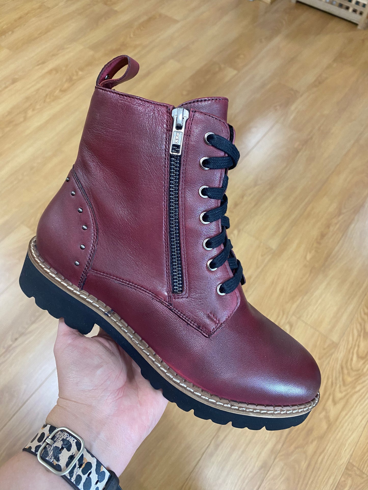 Lotus Braxton Red Leather Boot