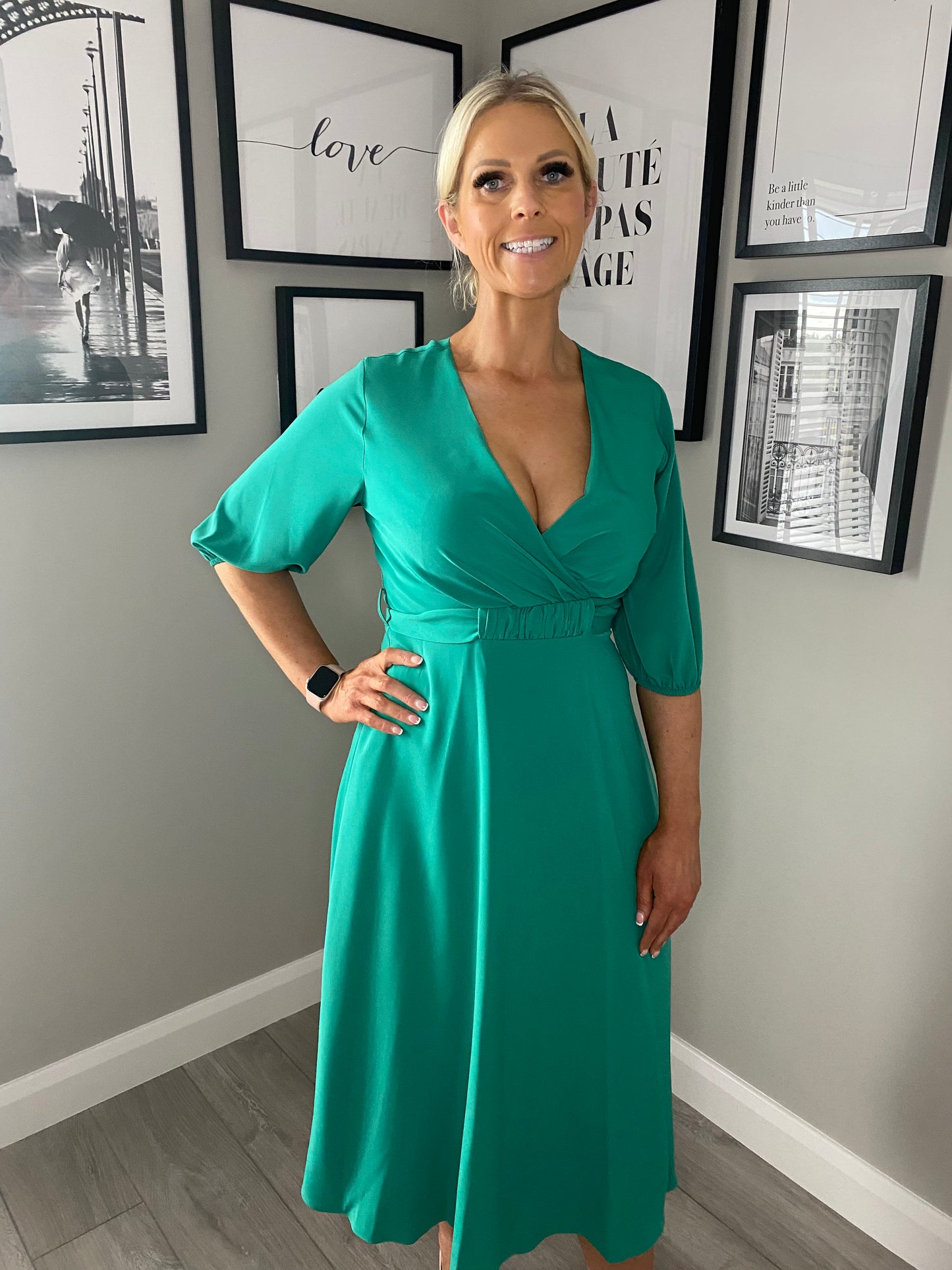 Ella Boo Aqua Green Dress