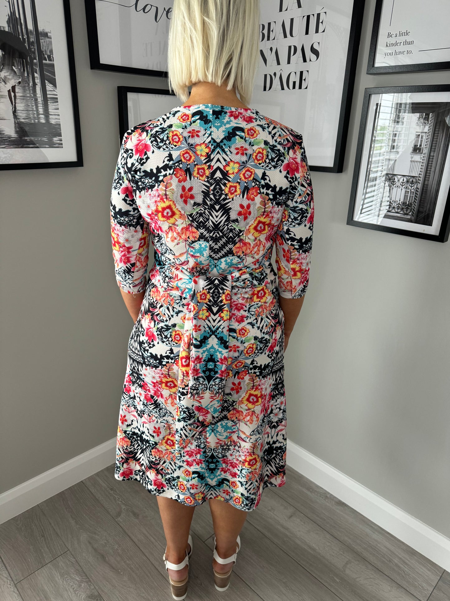 Anonymous Multi Print Dress