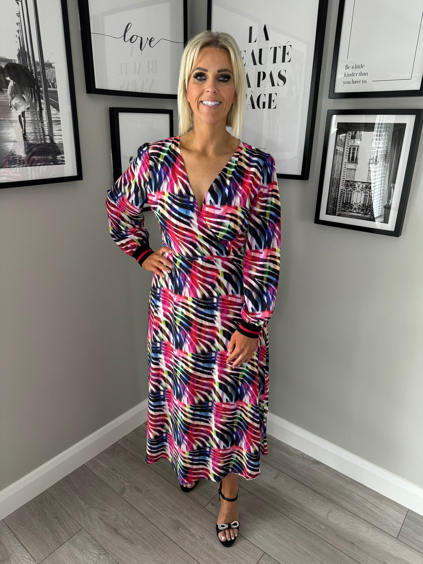 Ella Boo Black Multi Dress