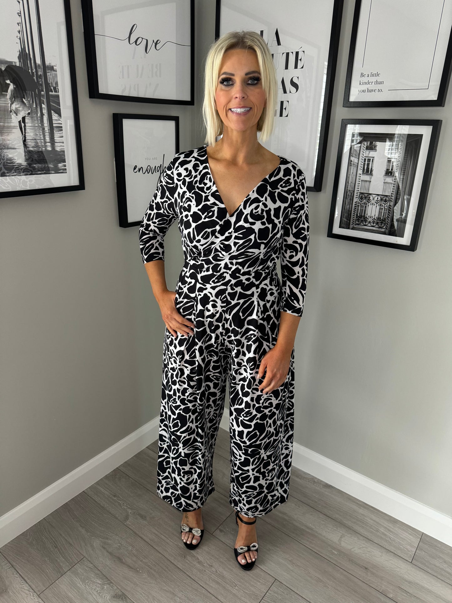 Lily & Ruby Black/White Jumpsuit