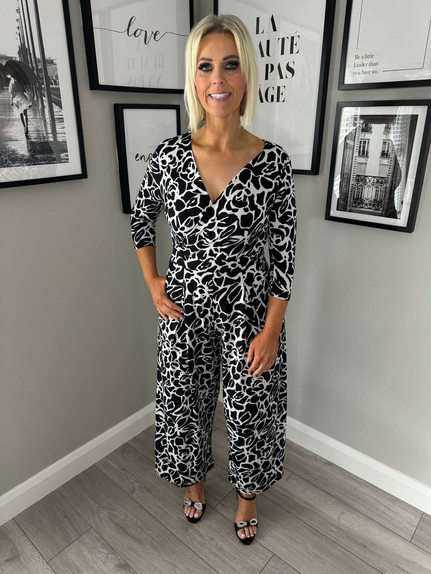 Lily & Ruby Black/White Jumpsuit