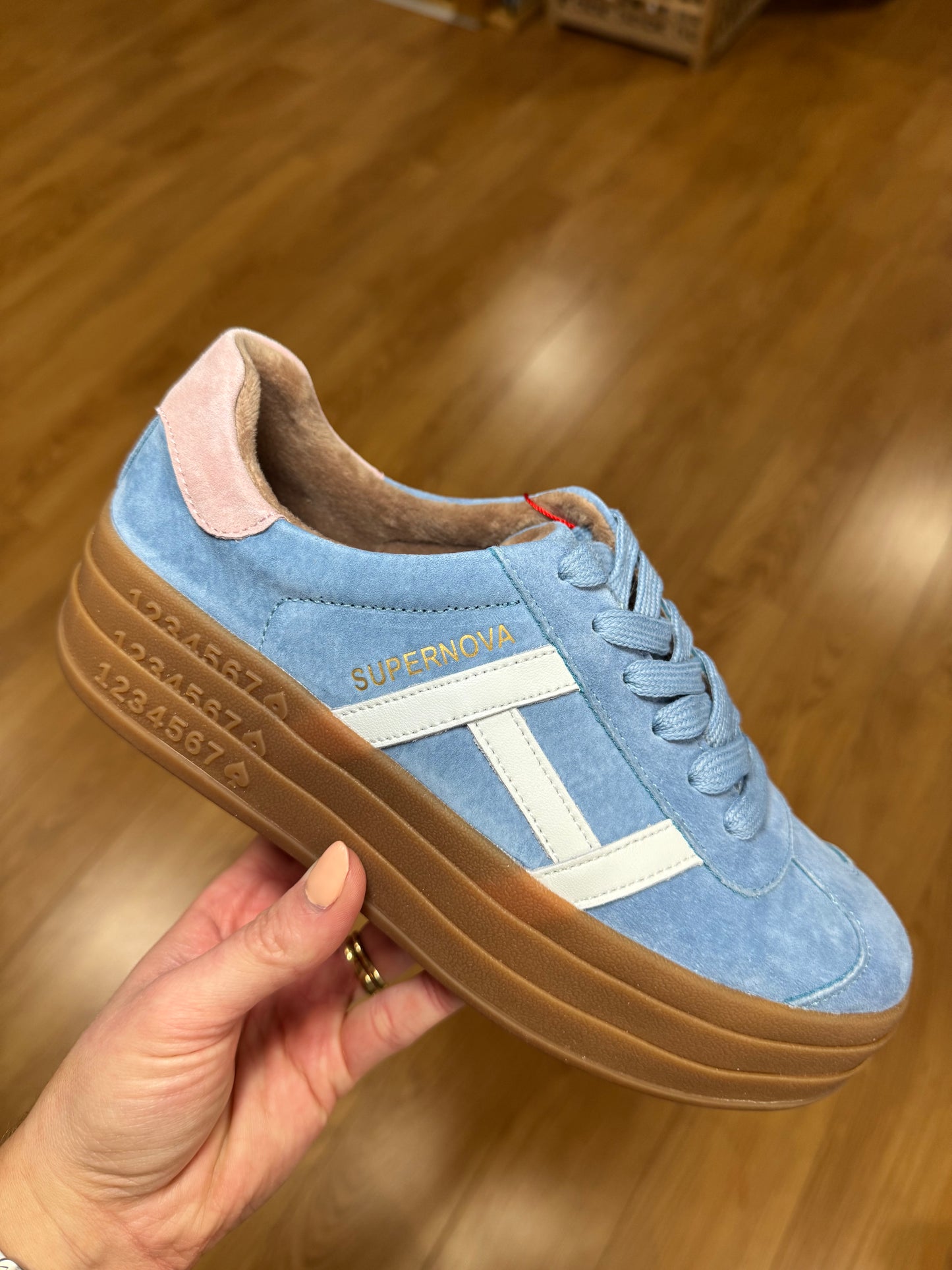 Drilleys Sixty Eight Aqua Pop Trainer