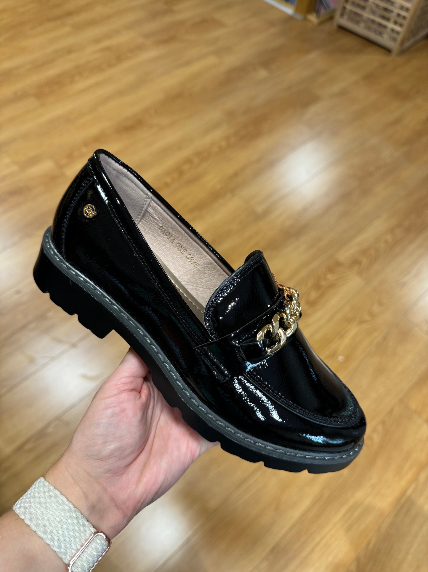 Zanni & Co Daqia Black Patent Loafer